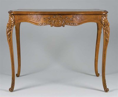 Lot 391 - Louis XV Style Carved Fruitwood Center Table...
