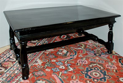 Lot 523 - French Provincial Ebonized Low Table 19th...