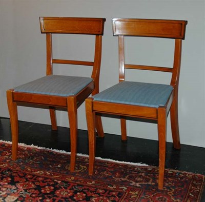 Lot 168 - Set of Eight Georgian Style Fruitwood Dining...