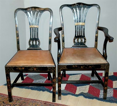 Lot 231 - Two Similar George III Style Chinoiserie...