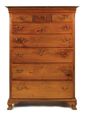 Lot 2121 - Chippendale Walnut Tall Chest of Drawers...