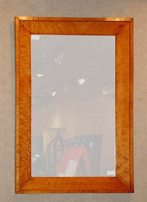 Lot 194 - Bird's-Eye Maple Mirror Height 37 inches,...