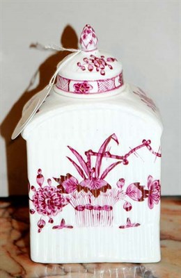 Lot 4762 - Meissen Style Porcelain Tea Caddy Height 5...