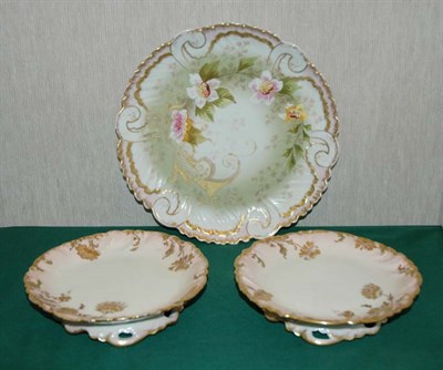 Lot 4765 - Pair of Limoges Porcelain Compotes; Together...