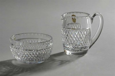 Lot 4766 - Waterford Crystal Cream and Sugar Set