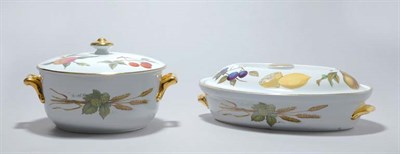 Lot 4767 - Two Royal Worcester Porcelain Covered...