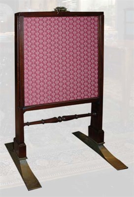 Lot 1535 - Empire Style Brass Mounted Mahogany and Fabric...