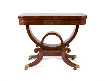 Lot 2299 - Classical Mahogany Fold-Over Card Table Second...