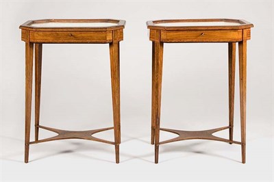 Lot 1485 - Pair of George III Style Mahogany Vitrine...
