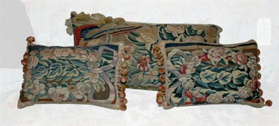 Lot 1086 - Group of Three Aubusson Tapestry Pillows...