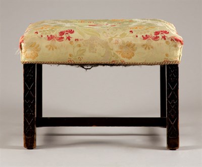 Lot 1488 - George III Mahogany Stool Late 18th century...