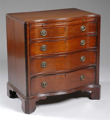 Lot 1424 - George III Mahogany Chest of Drawers Late...
