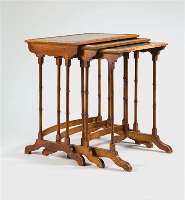 Lot 1462 - George III Style Nest of Three Mahogany Side...