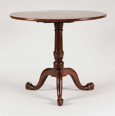 Lot 1404 - George III Style Mahogany Tilt-Top Tripod...