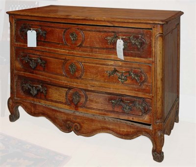 Lot 1421 - Provincial Louis XV Walnut Commode 18th...