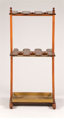 Lot 1435 - Victorian Mahogany and Brass Boot Rack !9th...