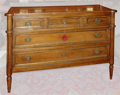 Lot 1393 - Louis XVI Walnut Commode Late 18th century The...