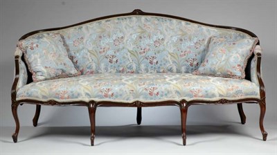 Lot 1559 - George III Mahogany Settee Late 18th century...
