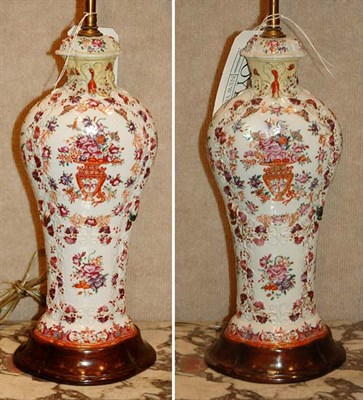 Lot 1625 - Pair of Chinese Famille Rose Porcelain Covered...