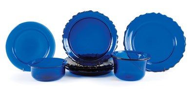 Lot 2109 - Group of Blue Bristol Glass Table Articles...