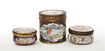 Lot 1361 - Two Enameled Snuff Boxes Late 18th/20th...