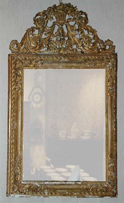Lot 1368 - Louis XV Gilt-Wood Mirror 18th Century The...