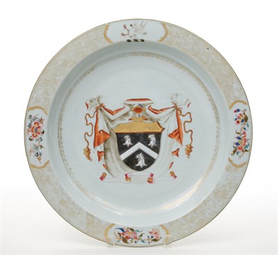 Lot 1315 - Chinese Export Armorial Charger Second quarter...