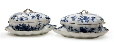 Lot 1290 - Pair of Chinese Export Blue and White Glazed...