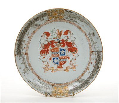 Lot 1318 - Chinese Export Armorial Dish Circa 1730-32 The...