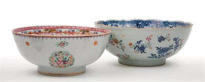Lot 1281 - Two Chinese Export Porcelain Bowls Late 18th...