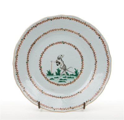 Lot 1346 - Chinese Export Porcelain Plate Circa 1780...