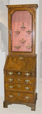 Lot 1156 - George II Walnut Bureau Bookcase The...