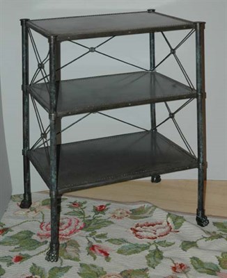Lot 427 - Neoclassical Style Patinated-Bronze Three-Tier...
