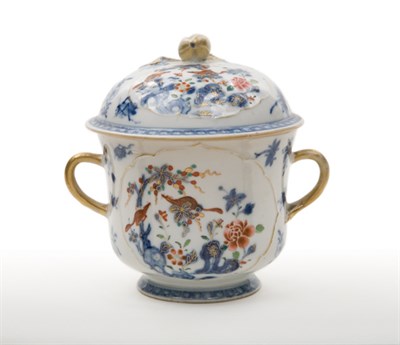 Lot 1350 - Chinese Export Porcelain Sugar Bowl and Cover...