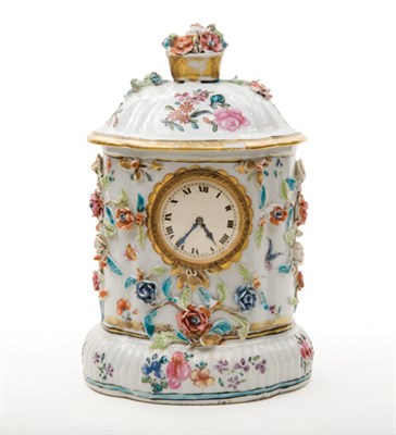 Lot 1255 - Chinese Export Porcelain Watch Stand and Cover...