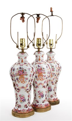 Lot 1442 - Set of Three Chinese Export Porcelain Covered...