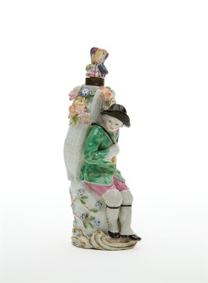 Lot 1660 - English Porcelain Scent Bottle and Stopper...