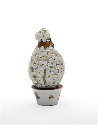 Lot 1643 - English Porcelain Scent Bottle and Stopper...
