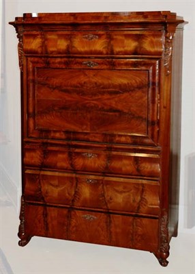 Lot 1542 - Louis XVI Style Mahogany Secretaire a Abattant...