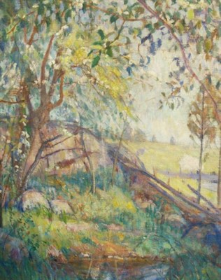 Lot 1001 - Lucien Abrams American, 1870-1941 The Pool in...