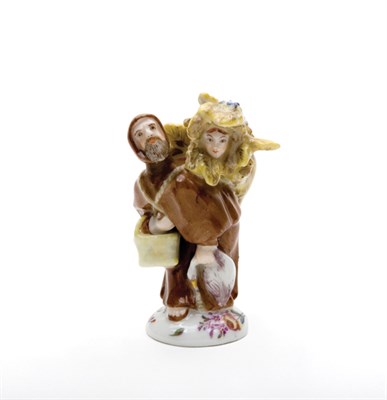 Lot 1662 - Continental Porcelain Double Scent Bottle and...