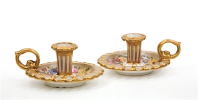 Lot 1572 - Pair of English Porcelain Miniature Chamber...