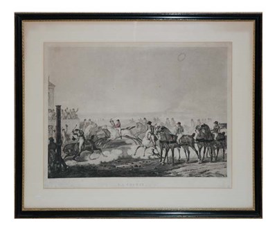 Lot 4111 - After Carle Vernet LA COURSE Hand-colored...