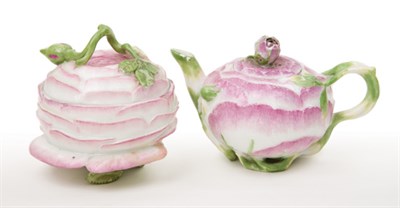 Lot 1573A - Meissen Porcelain Rose-Form Teapot Circa...