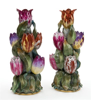 Lot 1579 - Pair of Jacob Petit Porcelain Tulip...