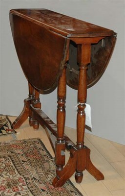 Lot 4538 - American Fruitwood Drop-Leaf Gate Leg Table...