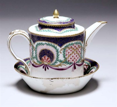 Lot 1530 - Sevres Porcelain Teapot Date letter for 1761...