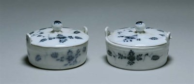 Lot 1543 - Pair of Oude Loosdrecht Covered Butter Dishes...