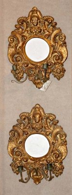 Lot 1172 - Pair of Continental Baroque Gilt-Wood...