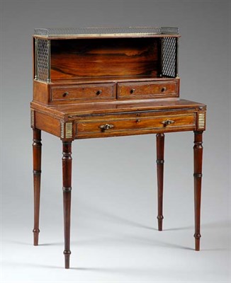 Lot 1515 - Regency Brass Mounted Rosewood Lady's Writing...